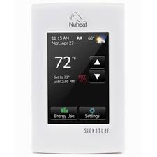 The industrys first WiFi
enabled floor heating
thermostat. 

The programmable thermostat
can be controlled using a
mobile smart phone app (iOS
and Android) or web browser. 