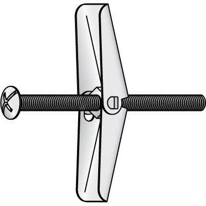 1/4 X 4 MUSHROOM TOGGLE BOLT X  50/BOX